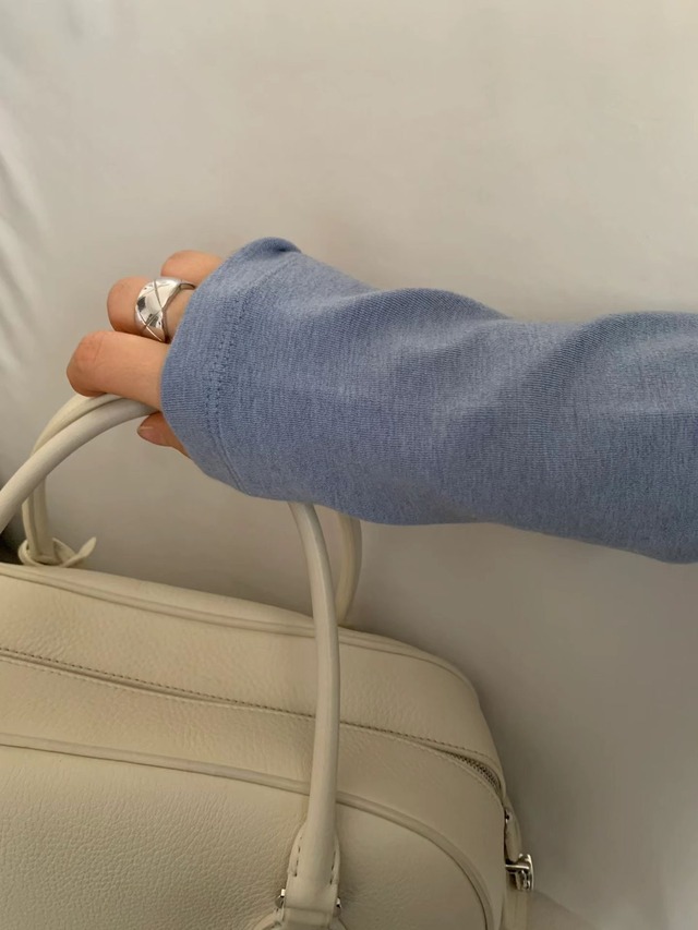 (予約) ounce / Soft wool tencel polar tee 4color