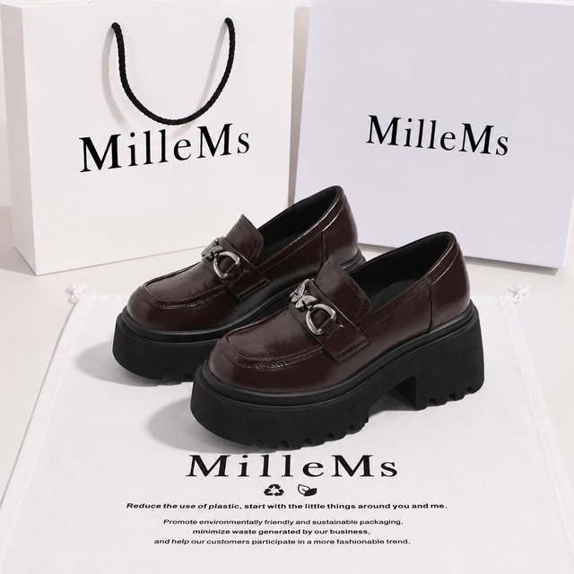 bit-attached platform loafer shoes m0081