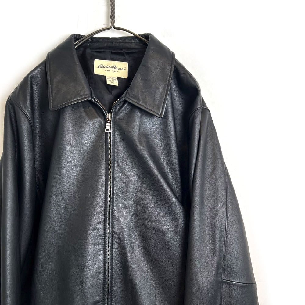 [Eddie Bauer] Vintage Single Zip-up Leather Jacket [2000s-] Vintage Single  Leather Jacket | beruf powered by BASE