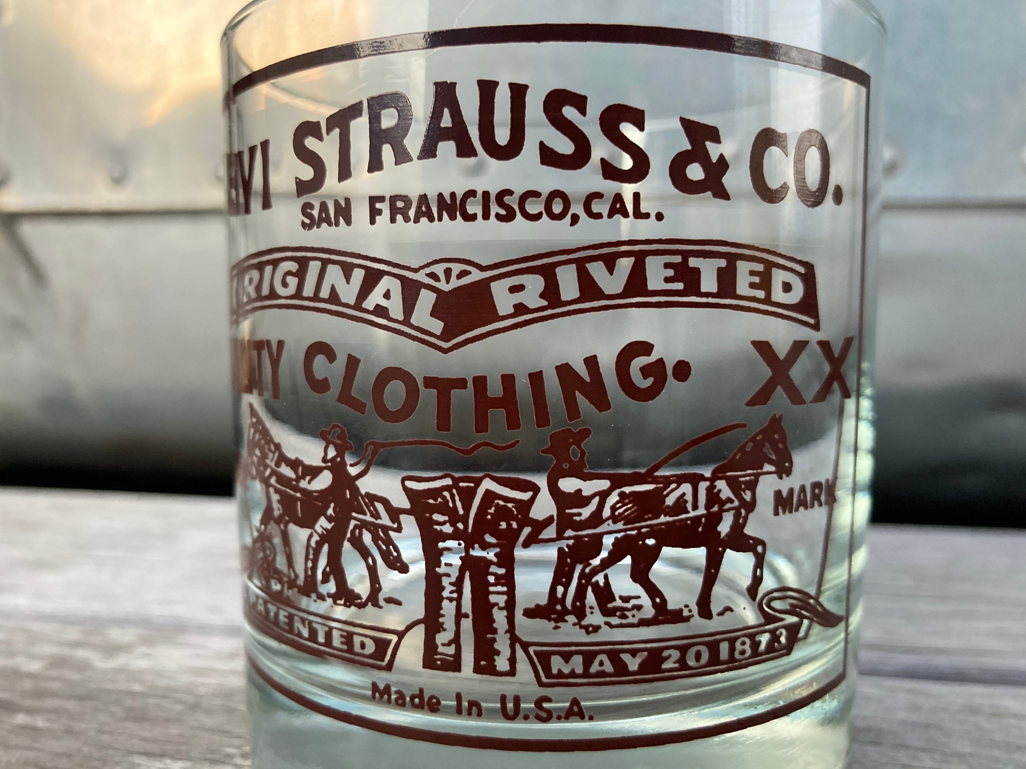 #86 1968年　LEVI'S WHISKEY GLASS ヴィンテージ レア 86 1968年 LEVI'S WHISKEY GLASS ヴィンテージ レア