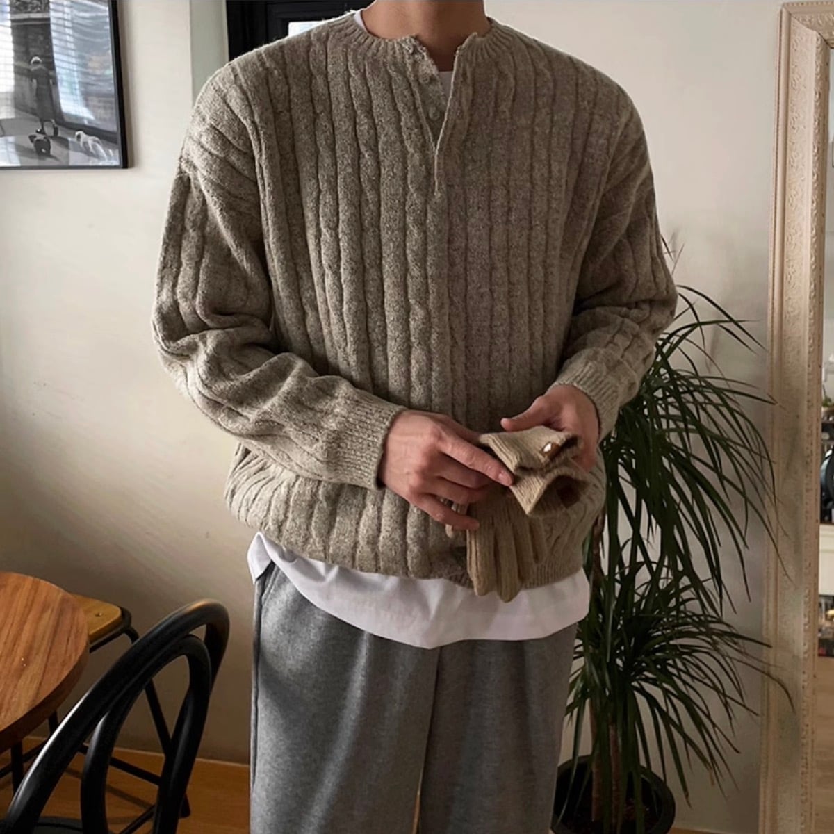 ニット・セータ 30周年記念アイテム】【カタログ掲載品】パンダインターシャプル