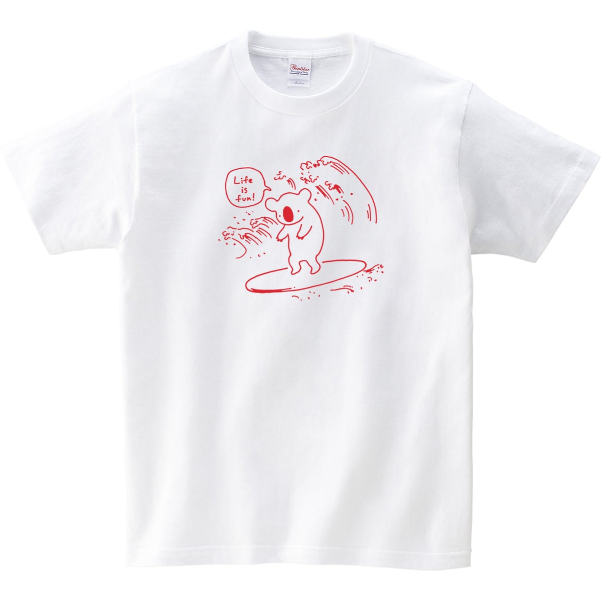 サーフィンコアラ Tシャツ am14 ゆるキャラ 手描き コアラ アニマル