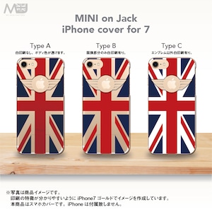 iPhone7 ユニオンジャックスマホカバー MINI on Jack-1