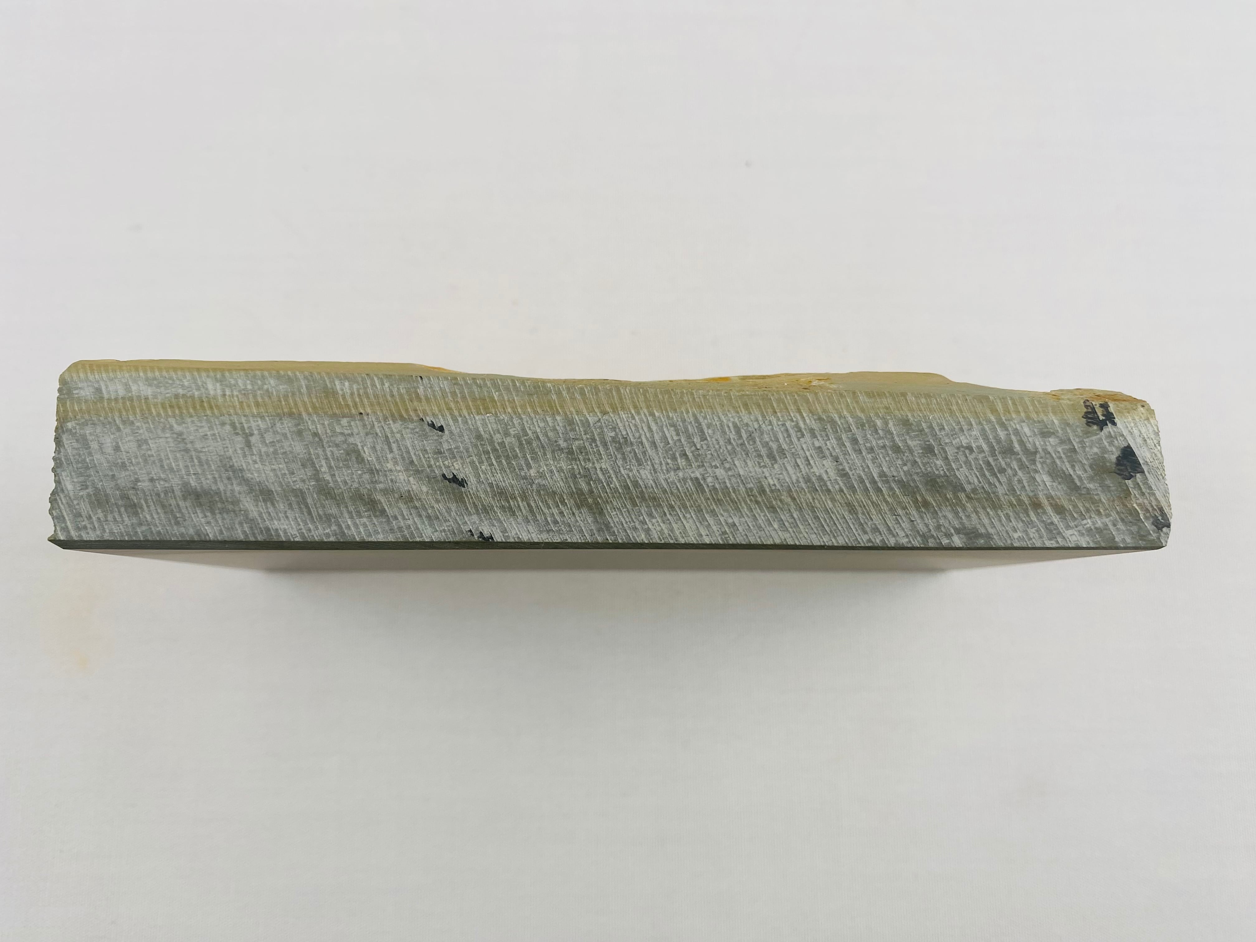 天然砥石　田村山　戸前　浅葱 特選若狭田村山浅葱大型砥石 仕上砥石 天然砥石 本物保証【未使用品