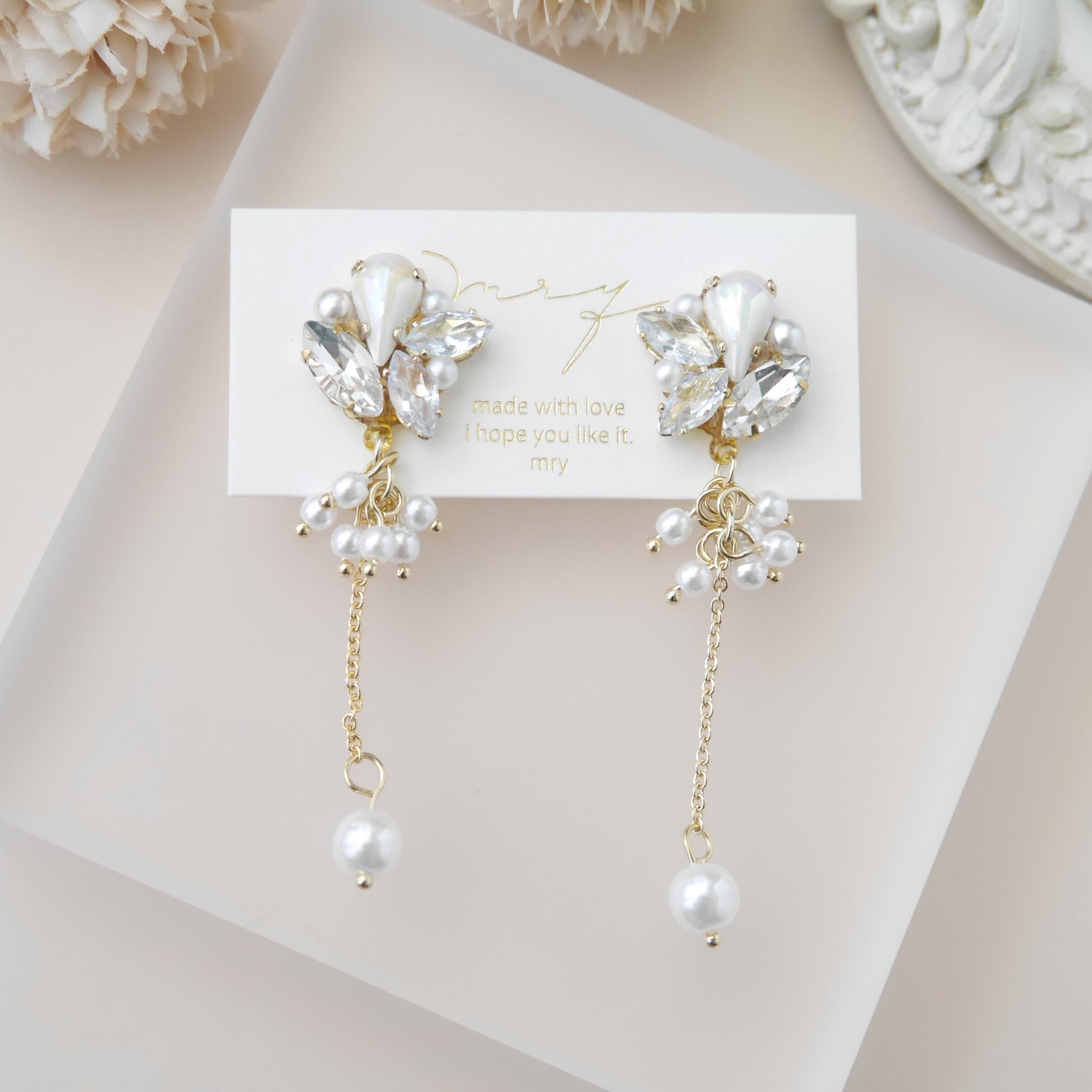 パウダースノー パール×ビジュー