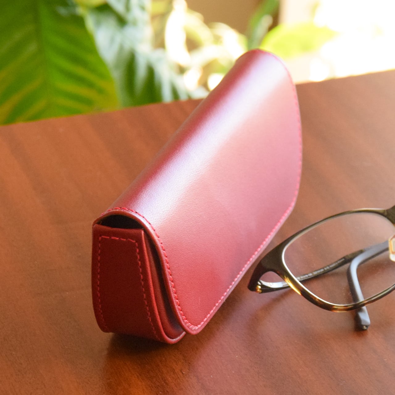 軽量 本革メガネケース 【緑】 | ナチュラルズ