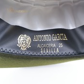 フラメンコ 衣装 コルドベス ハット グリーン系 アントニオガルシア ANTONIO GARCIA 緑 帽子 ぼうし つば リボン テープ ダンス用 舞台 発表会 つば付き シンプル 無地 練習 レッスン おしゃれ 小物