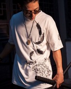 Ukiyo-e Chicken Embroidered T-Shirt 2color【G1019】