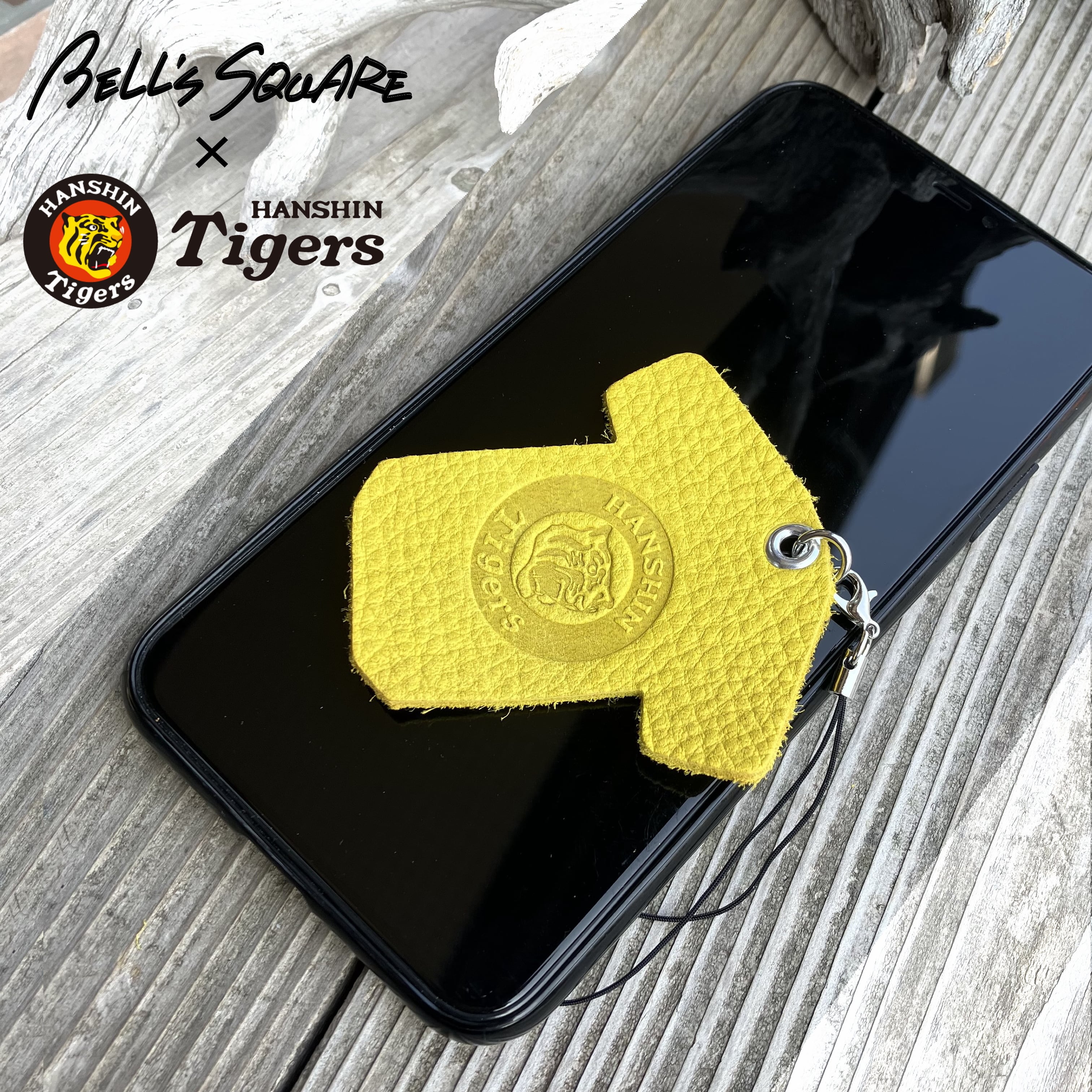 阪神タイガース球団承認】兵庫ジビエレザー 鹿革スマホクリーナー