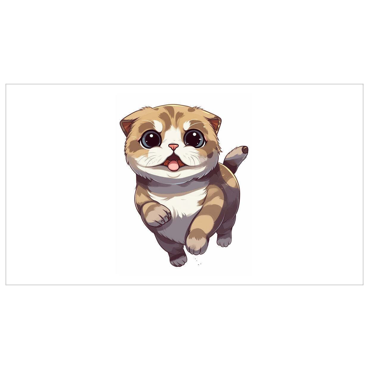 モメントビデオ「喜んで走ってくるスコティッシュフォールド」パソコン用 AI生成動画 パソコン用動く壁紙 1920px×1080px