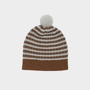 ＜FUB＞Kids マルチ ニットキャップ Multi Hat ( hazel melange/ light grey)