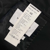 イタリア製 HAMAKI-HO ハマキホ REGULER-FIT テーラードジャケット 46/ブラック メンズ