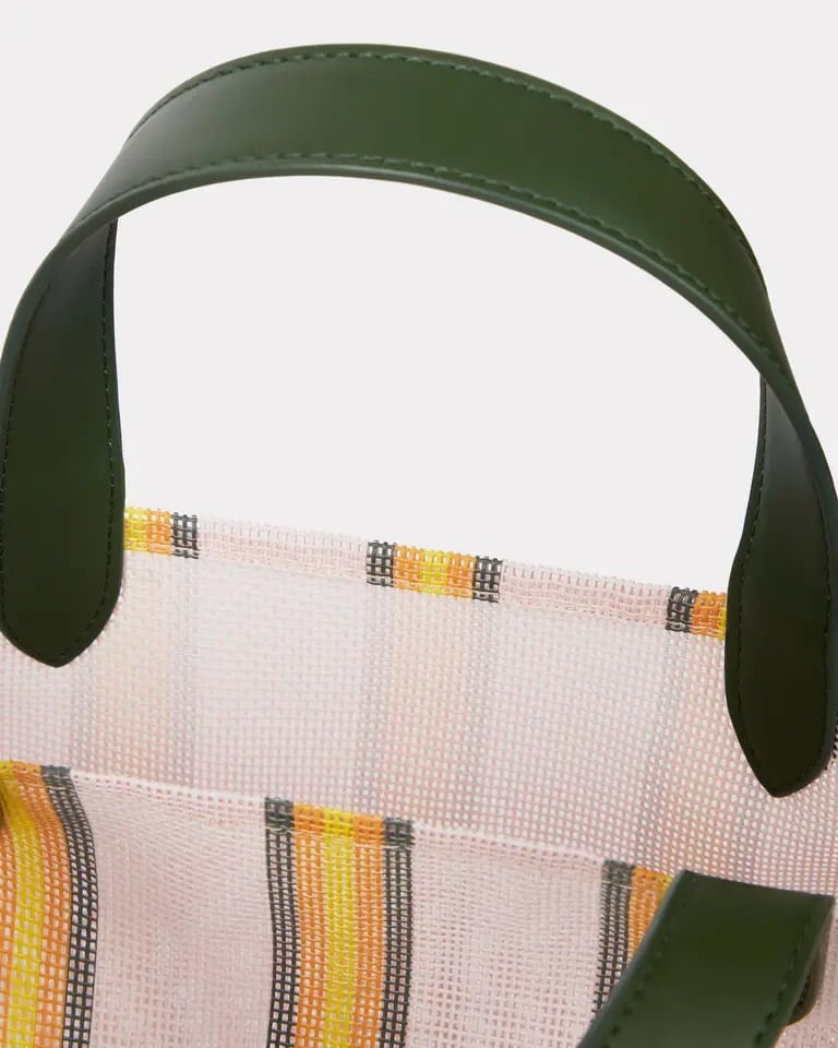 KENZO スモールレザークロスボディ ミントグリーン KENZO】'KENZO COAST LINES' メッシュ スモール トート | idealclasse