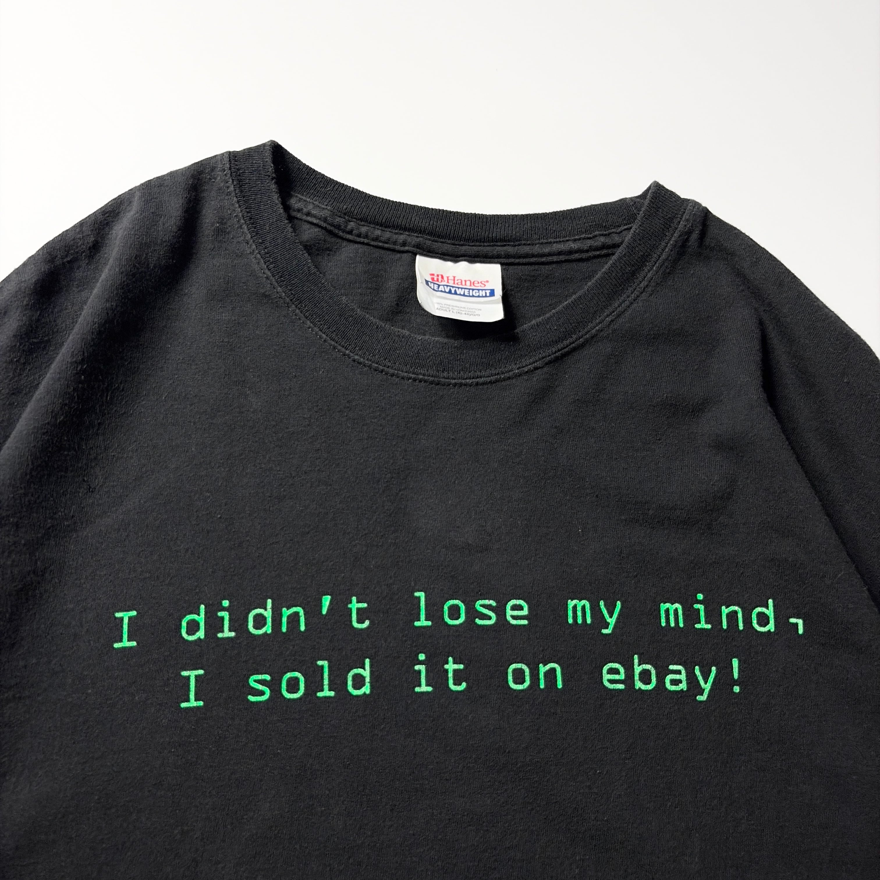 2000s eBay Internet Culture Message Graphic T-Shirt