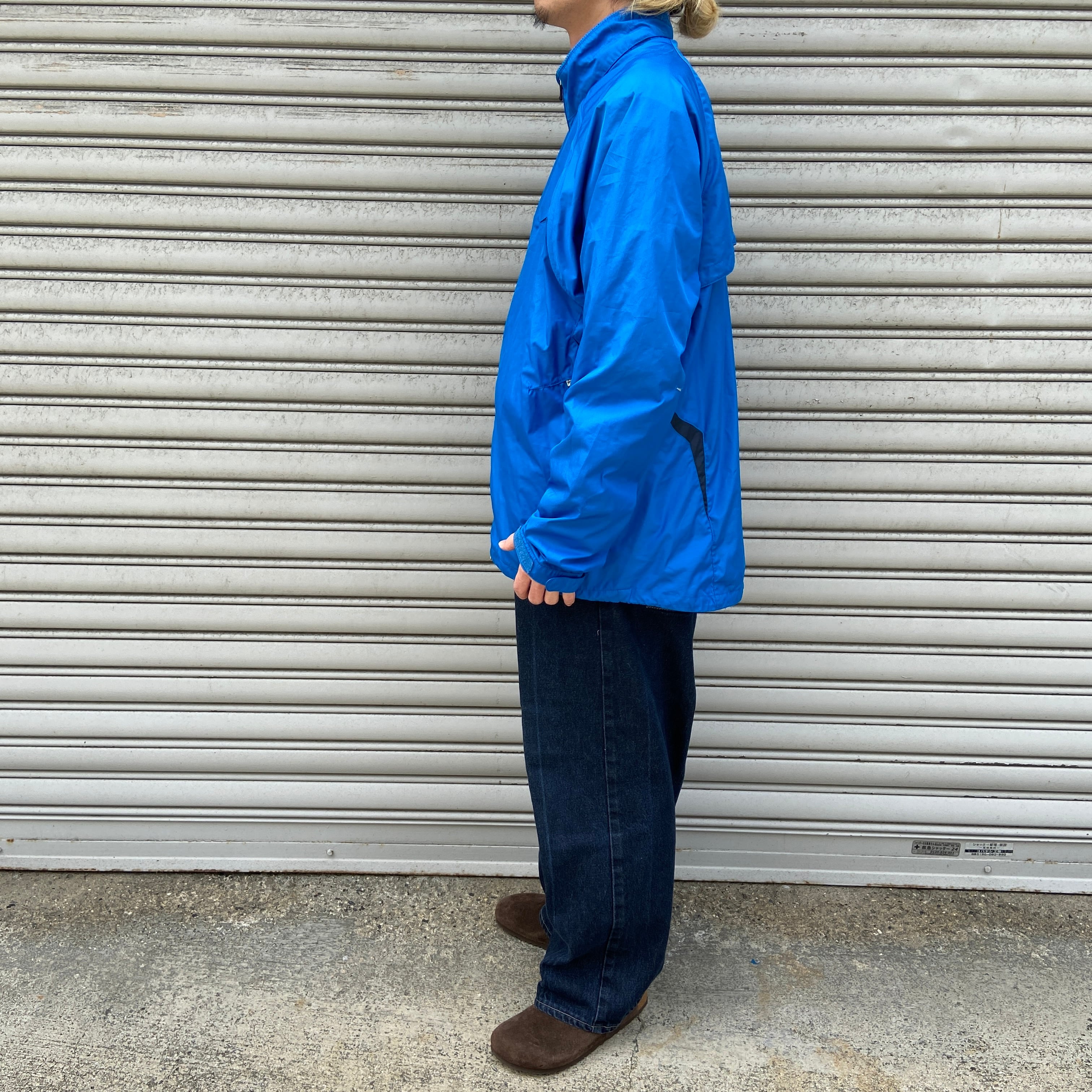 NIKE ナイキ 2WAYジャケット サイクルジャケット ブルー XL | 古着屋 Uan