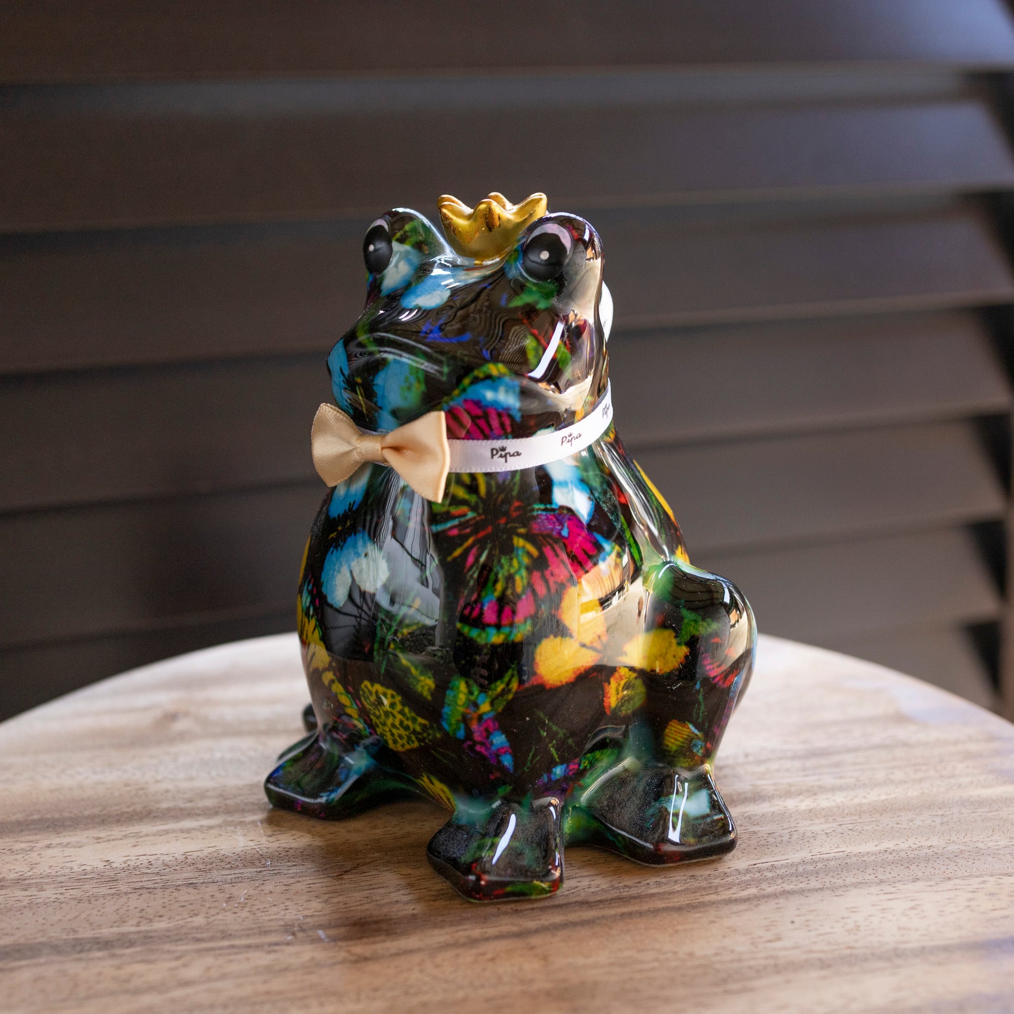 ポンピドゥ クマ 熊 貯金箱 置物 ピンク系 Pille Palle カエル Flog