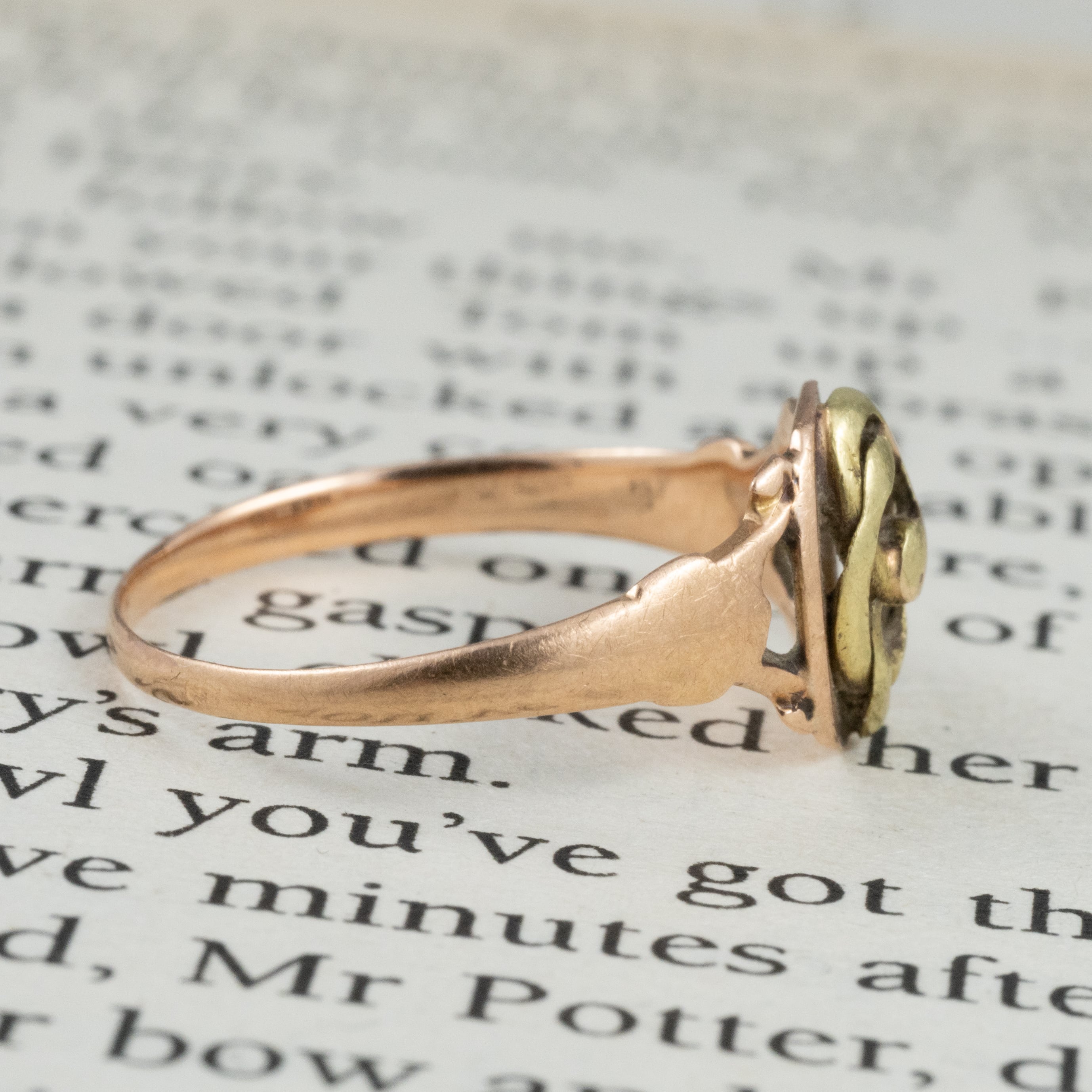 フランス アンティーク リング トゥールビヨン 渦巻 デザイン