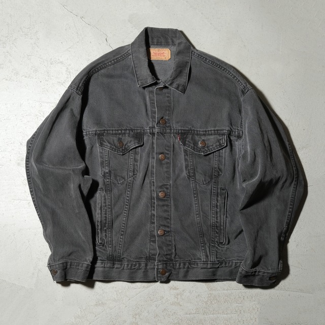 87's Levi's 70507 black denim jacket made in USA[M]