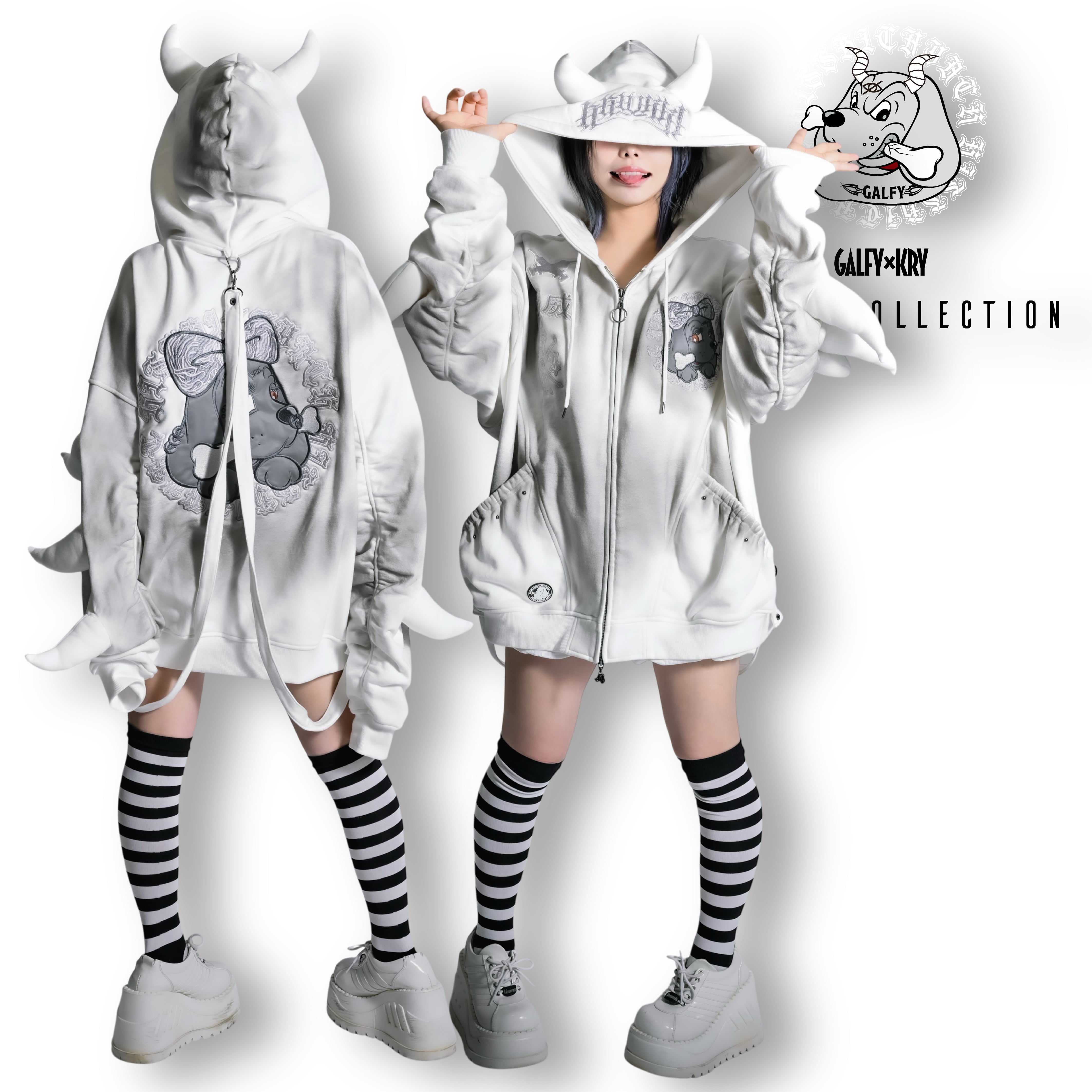 予約】「トゲトゲツノパーカー」 | KRY clothing