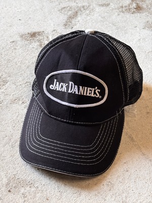 JACK DANIEL'S/Logo patch Mesh Cap/Free/ロゴパッチメッシュキャップ/ブラック/ジャックダニエル