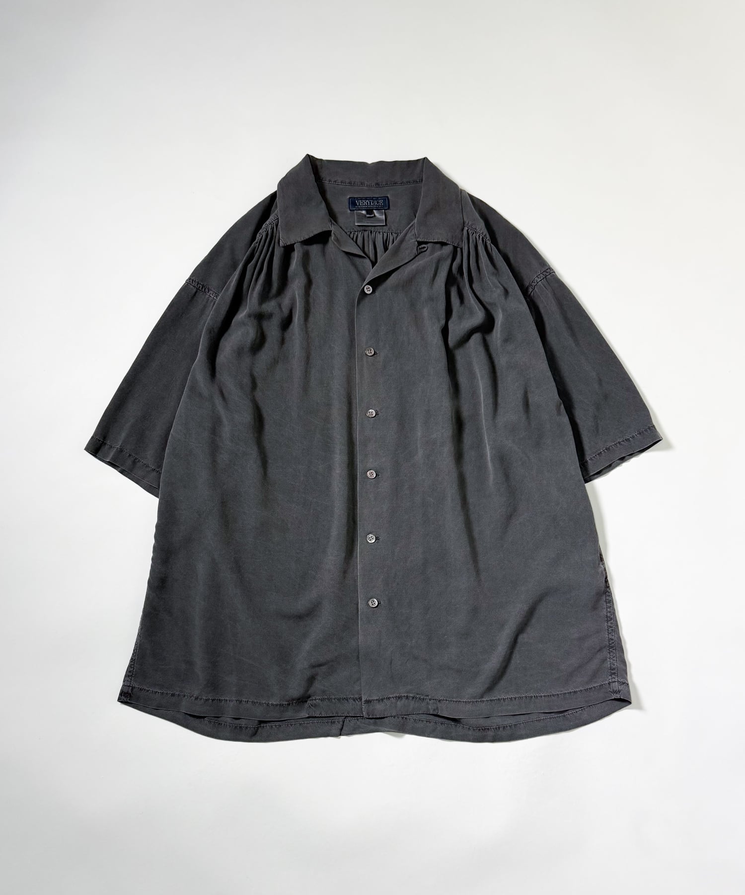 VERYTAGE GATHERS ベリーテイジ　ネイビーシャツ GATHER SHIRT | VERYTAGE ベリーテイジ