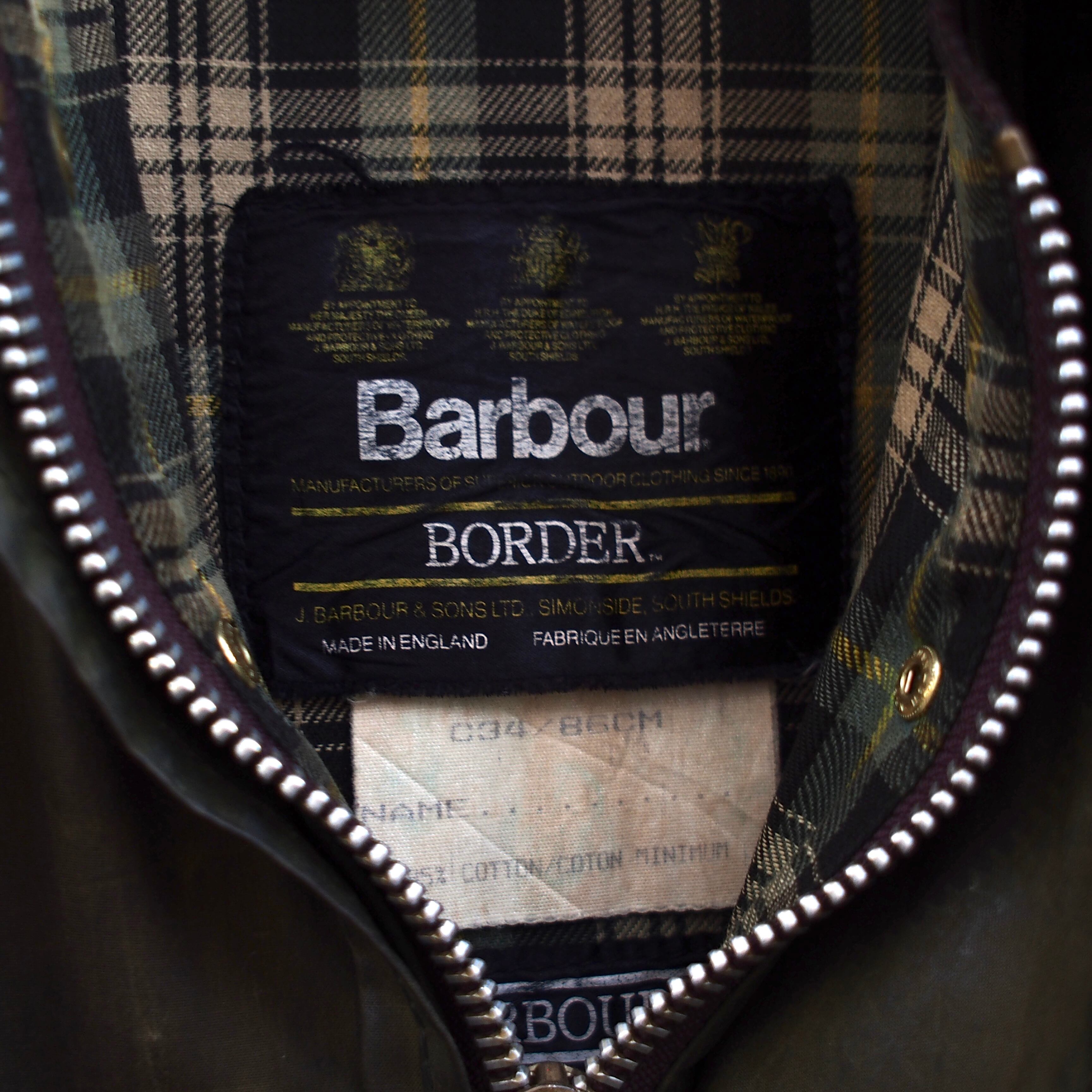 Barbour クラシック　ボーダー　34