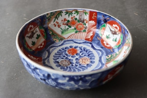 伊万里焼 花鳥扇面文 三ツ組 鉢 小/Imari S size bowl
