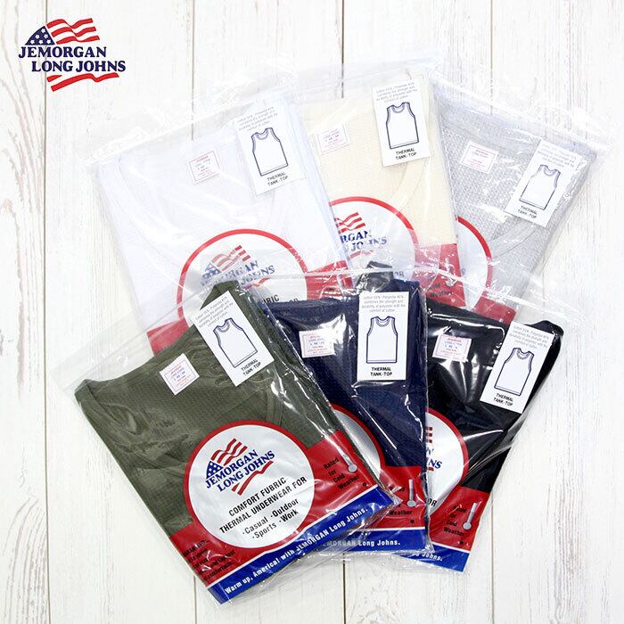 定番】ワッフルタンクトップ（パック入り） #JC735-22K | JEMORGAN