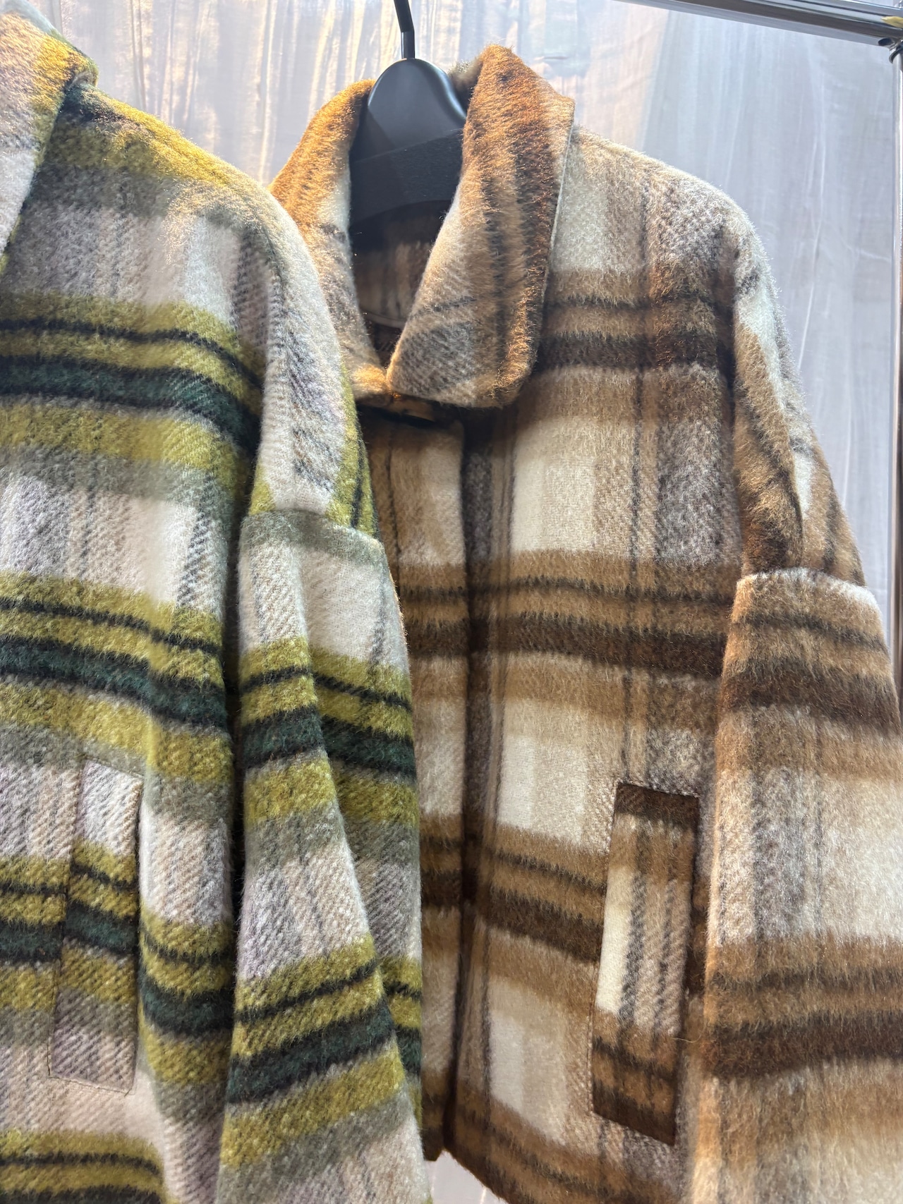 felini チェックウールコート 57110