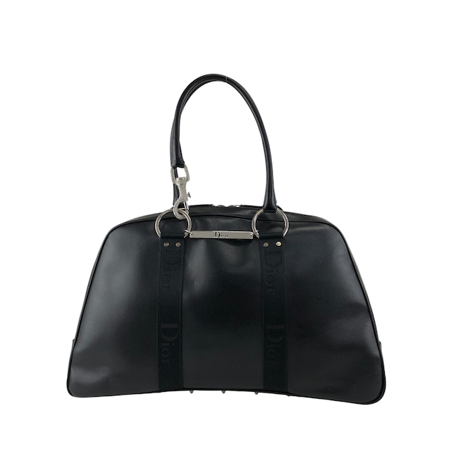 Christian Dior クリスチャン ディオール ストリートシック ハンドバッグ ブラック ロゴ レザー ミニボストン vintage ヴィンテージ オールド yt7ssi