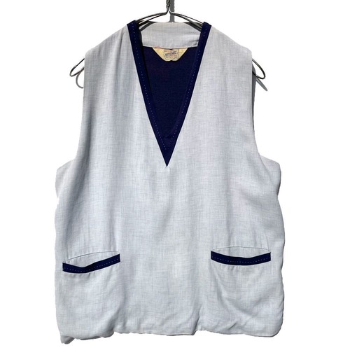 [NATIONAL] Vintage pullover gabardine x knit vest [1950s-] Vintage Gabardine Knit Vest