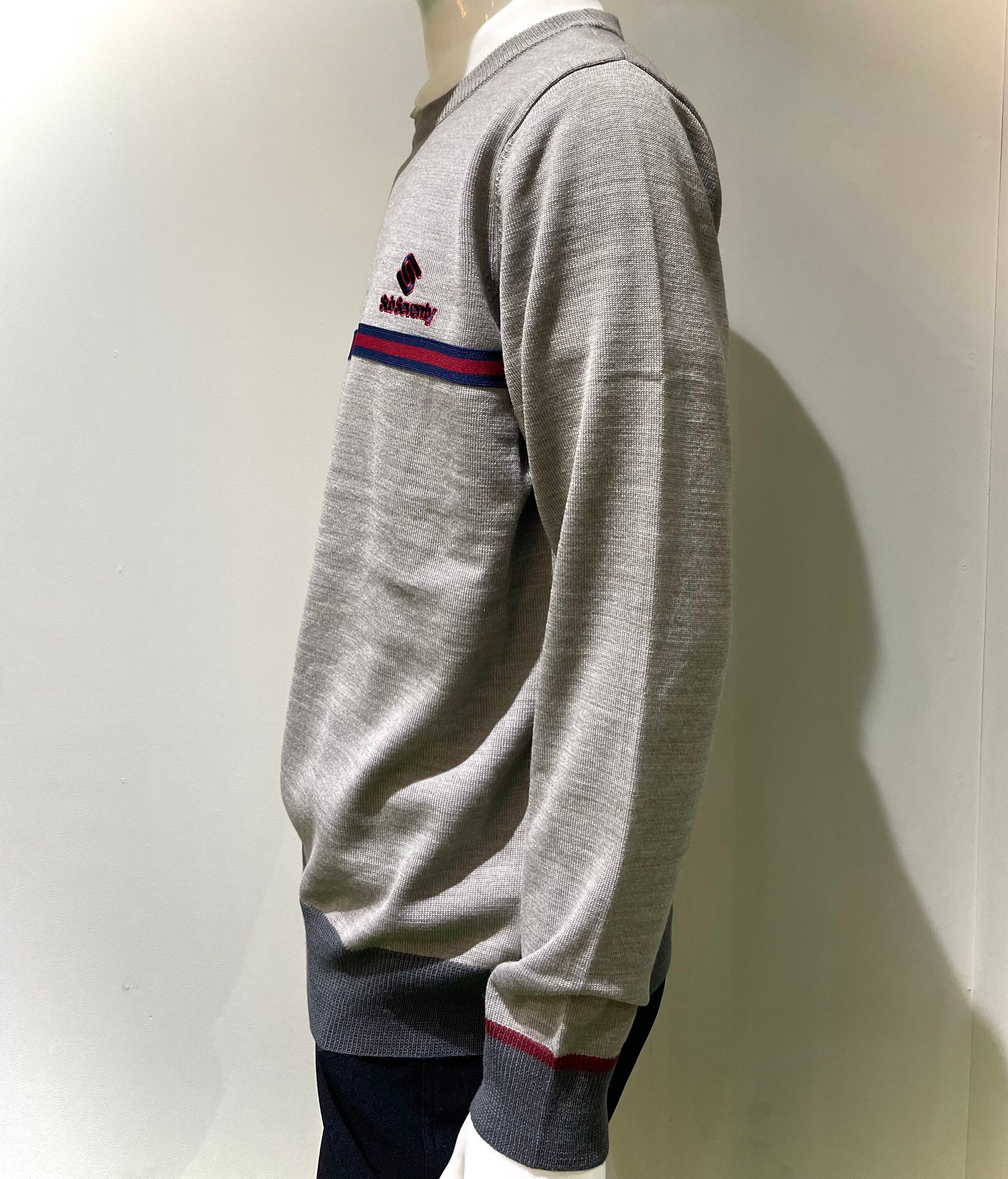 Subseventy【サブセブンティー】 ストライプラインロゴセーター