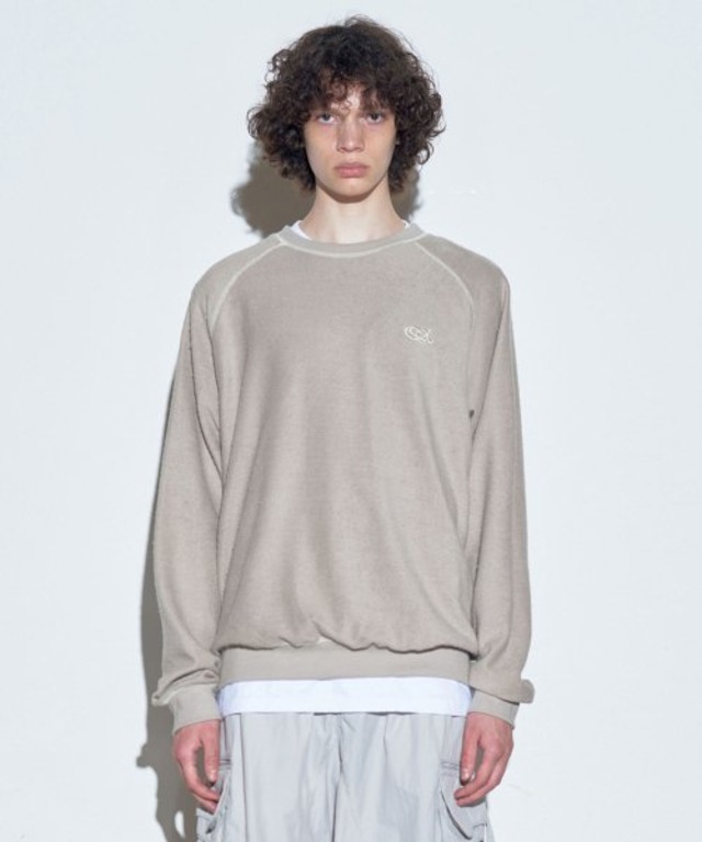 [SCULPTOR] Inside-Out Sweatshirt Sand Beige