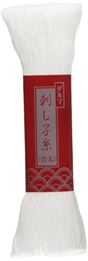 ダルマ 刺し子糸 合太 100m col.1 白 01-2111