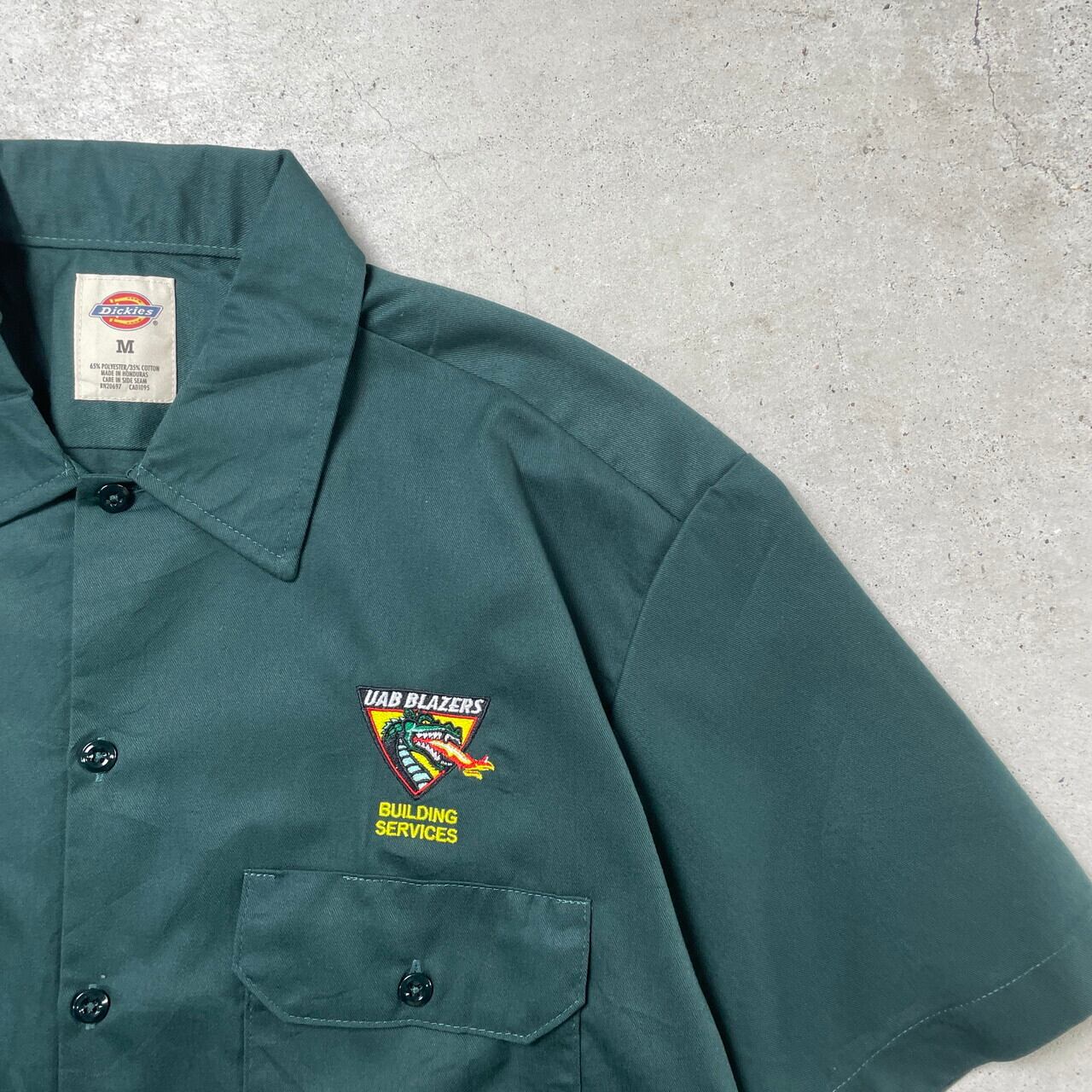 DEADSTOCK NOS Dickies ディッキーズ ワークシャツ 半袖シャツ 企業