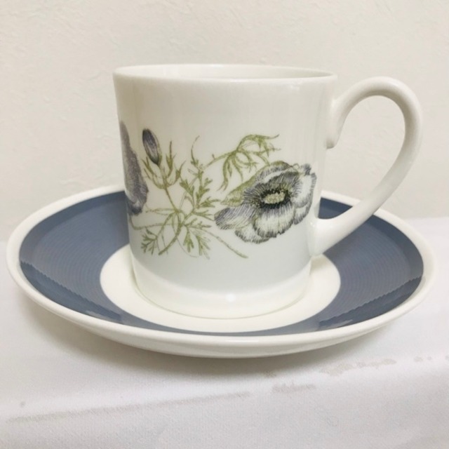 スージークーパー　ウェッジウッド　グレンミスト　GLEN MIST　コーヒーカップ＆ソーサー