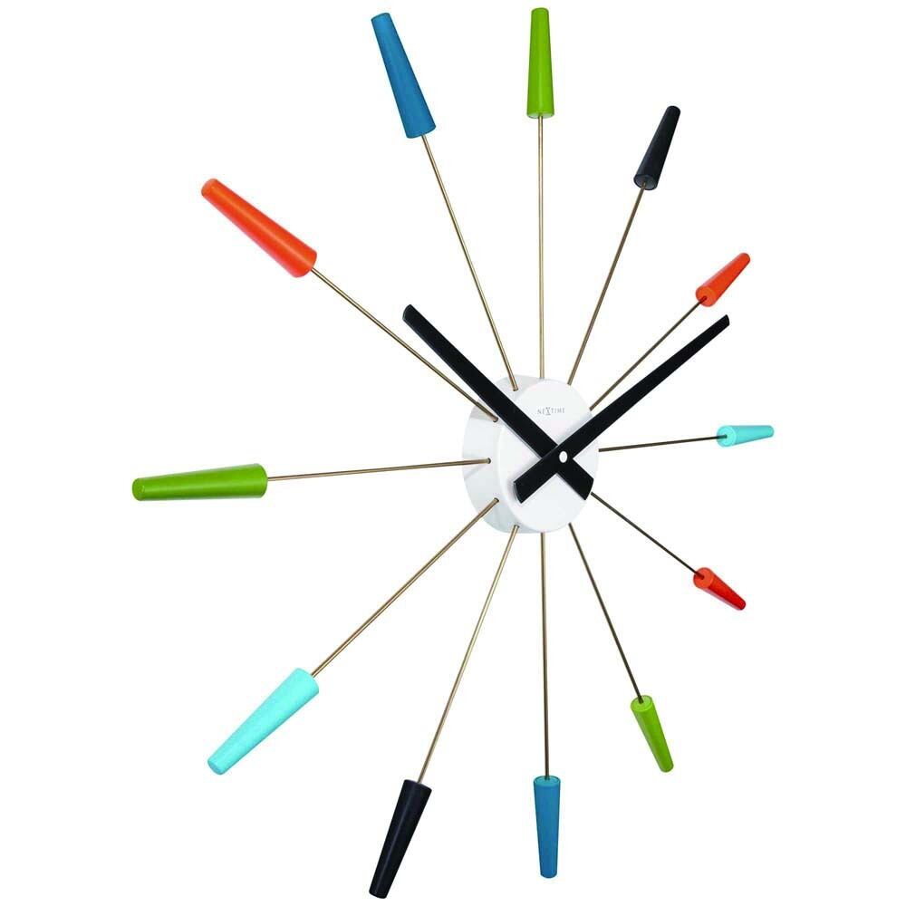 壁時計 掛時計 NEXTIME ネクスタイム ウォールクロック Plug-inn MX カラフル / NXT-2610VI STANDARD COLLECTION