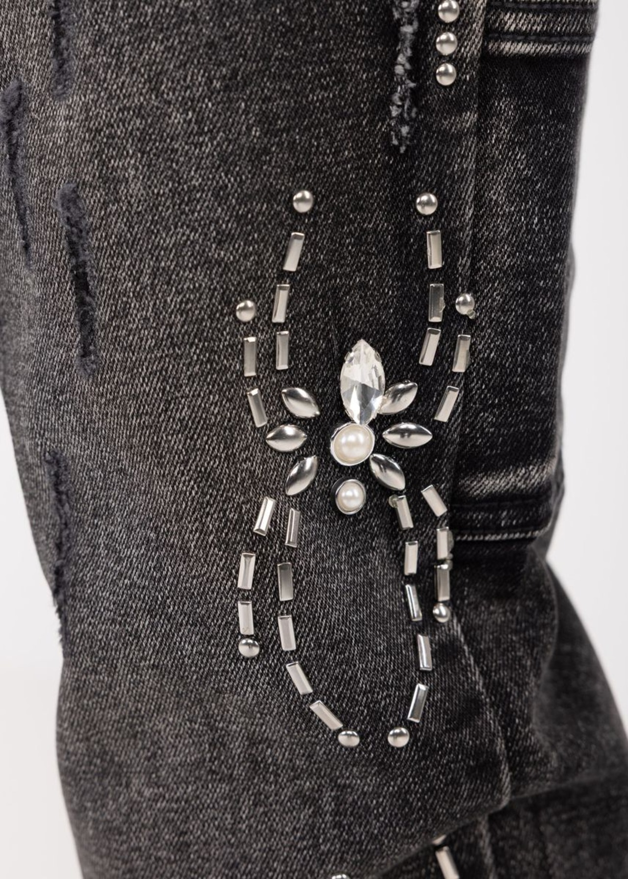 GUAPI / obsidian black spider denim V2
