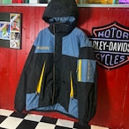 90s Columbia マウンテンパーカー マルチカラー ダブルジップ ドローコード