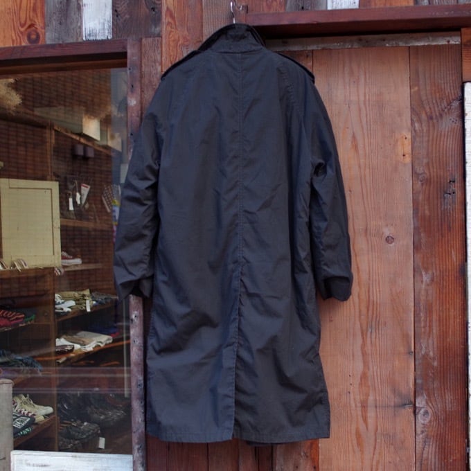 1980s US NAVY All Weather Coat 38R / USN 米海軍 ブラック ステン