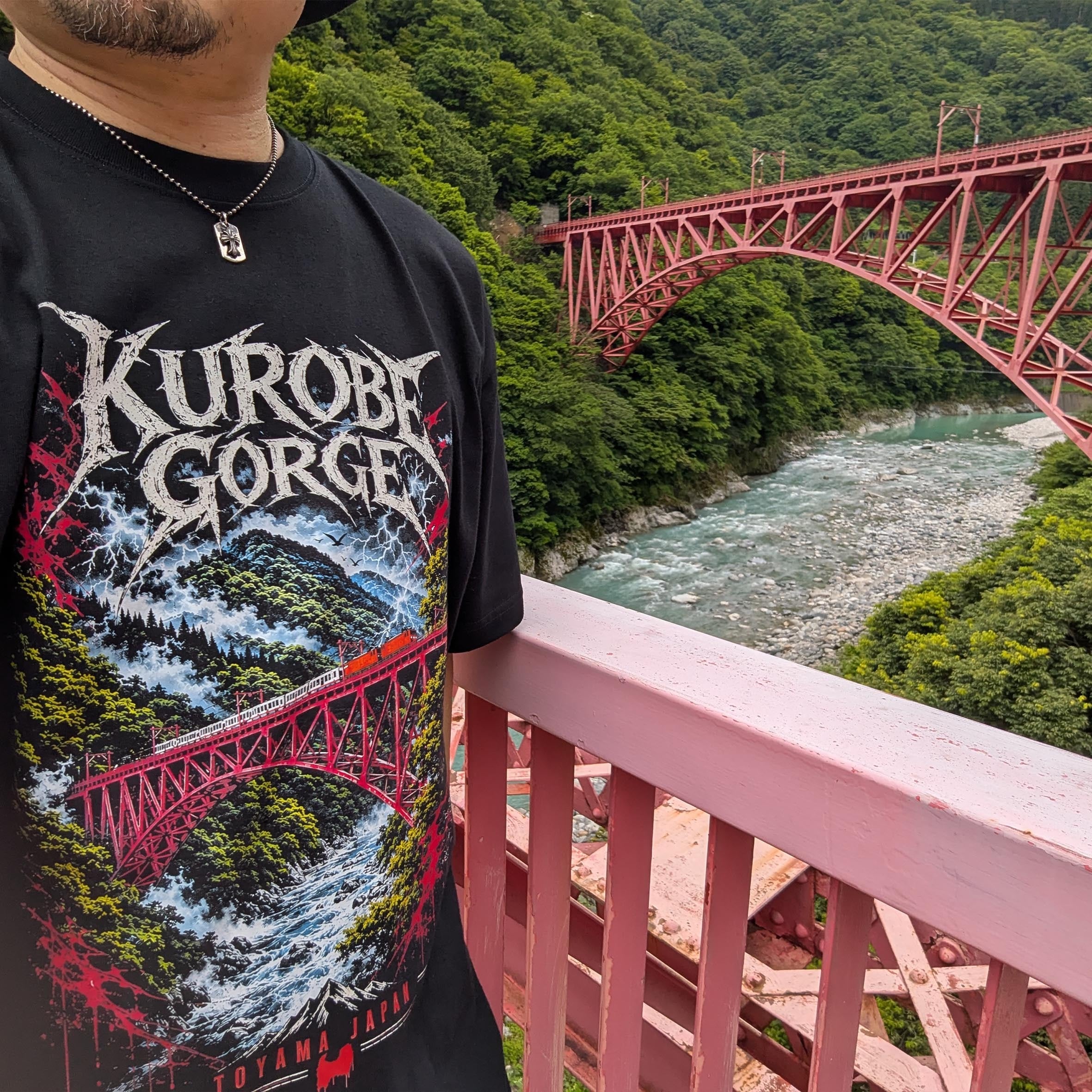 【黒部市】黒部峡谷Tシャツ【ヘビーメタル】