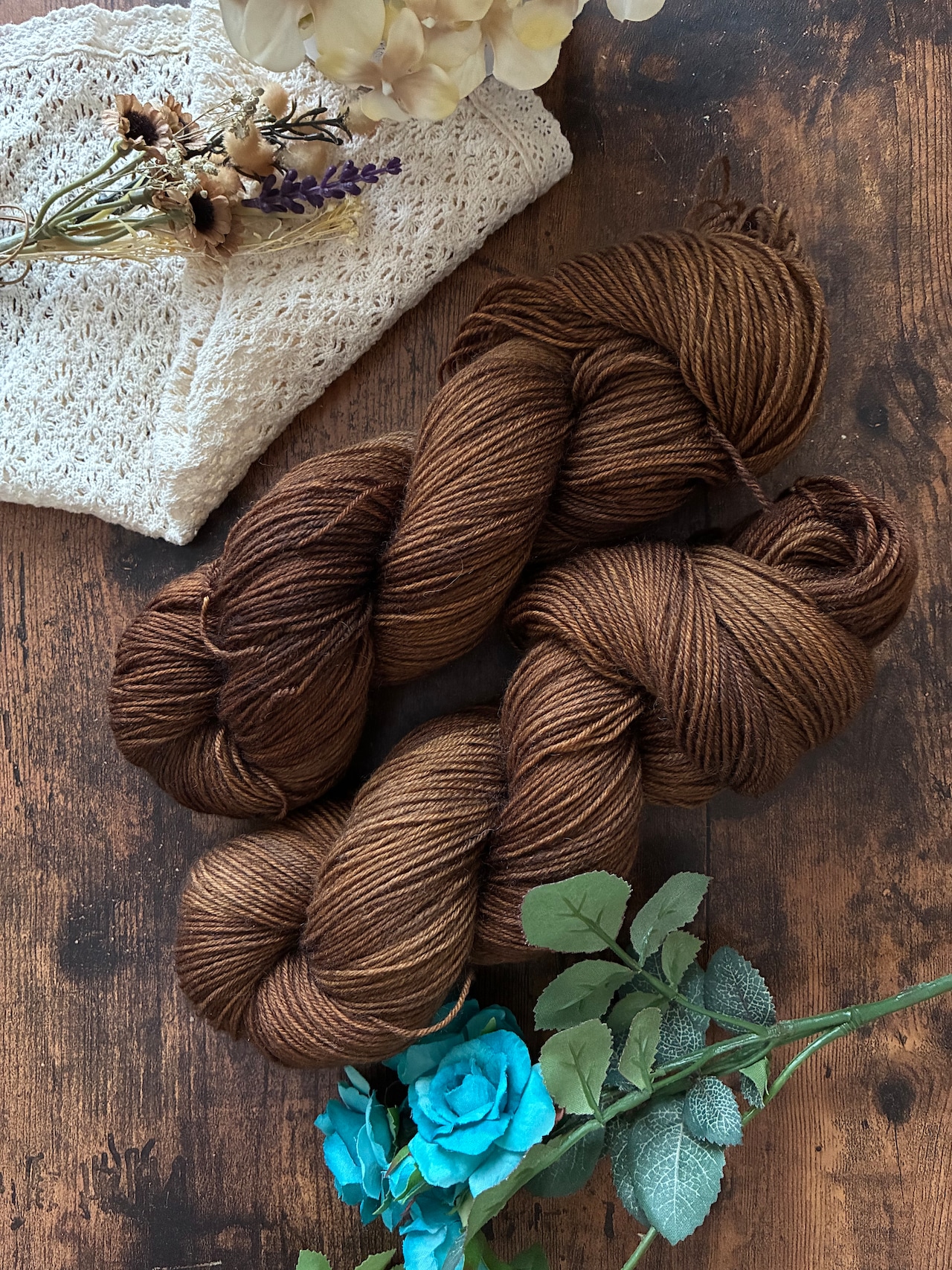 【受注販売: 10月中旬〜下旬に順次発送】冬の樹(meriyasu fingering, meriyasu sock, meriyasu BFL)・画像5