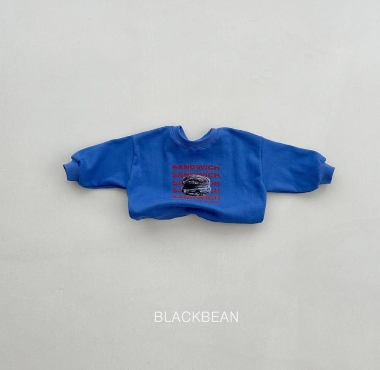 韓国子供服 / 26Autumn / Blackbean /  サンドイッチスウェットTシャツ / キッズ服  / ベビー服 / 秋服 *S(69㎝)~XL(120㎝)*