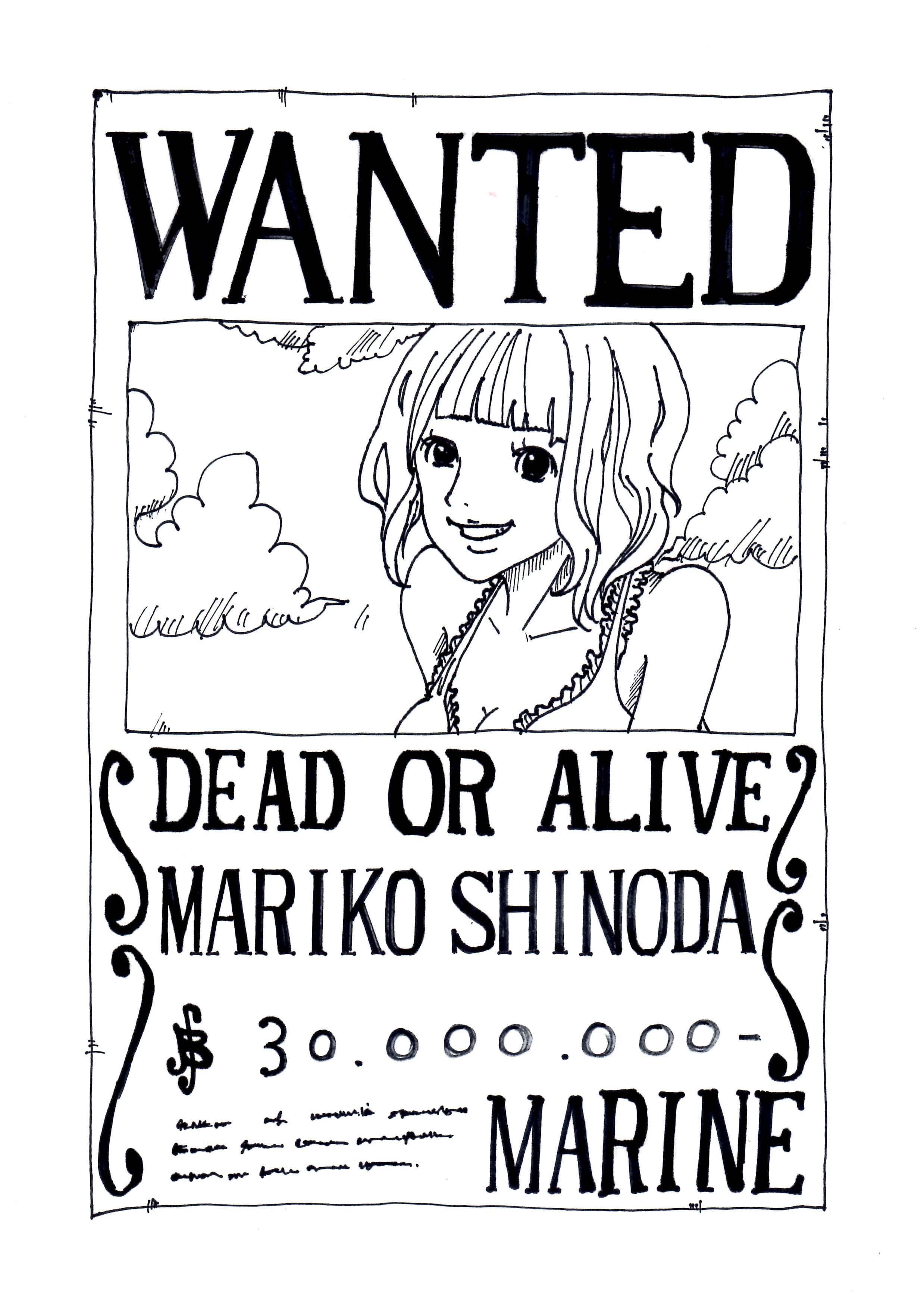 ワンピース手配書風似顔絵 サイズ 額縁付 ワンピース手配書風似顔絵販売サイト Wanted ウェルカムボード