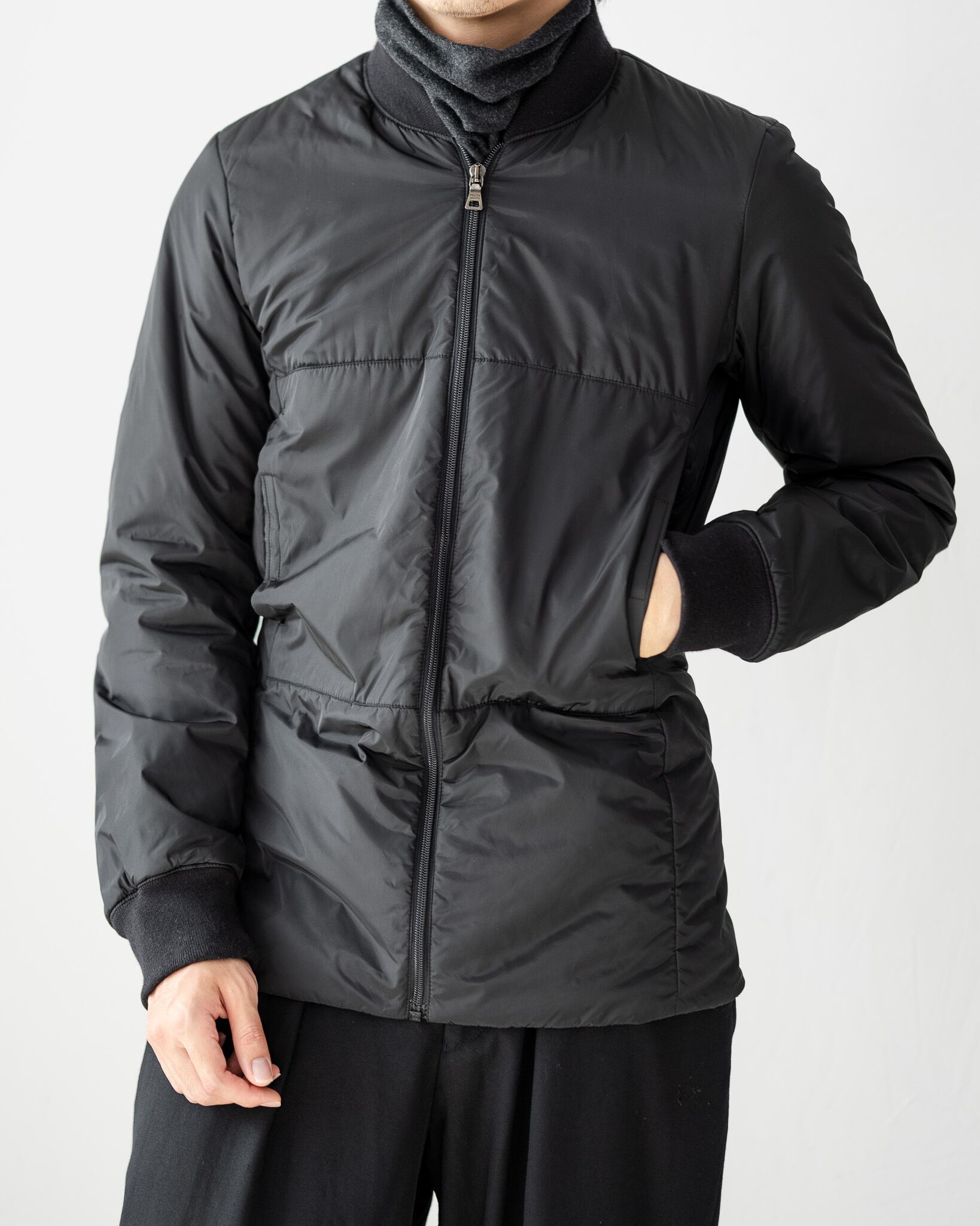 PRADA(プラダ) サイズ:L 括 20SS Logo Zip-up Jacket ロゴプリント 