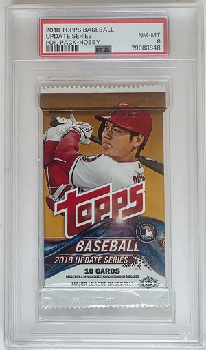 2018 Topps Baseball Hobby Pack PSA 8 Sealed