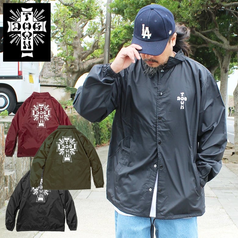 【dt-dt01010700a】DOGTOWN ドッグタウン 大きいサイズ メンズ コーチジャケット 長袖 M L XL 大きめ 長袖 デザイン  プリント かっこいい おしゃれ | セレクトショップ【P.C.H】 powered by BASE