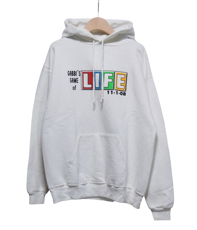 Vintage 00s Jerzees white Hoodie -Life-