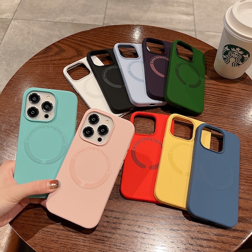 【MagSafe対応】アイフォン15ケース iPhone15plus 15pro 15promaxカバー シリコン ソフト iphone保護ケース シンプル かわいい 衝撃性 カラーバリエーション 10色 男女人気スマホケース お洒落♪