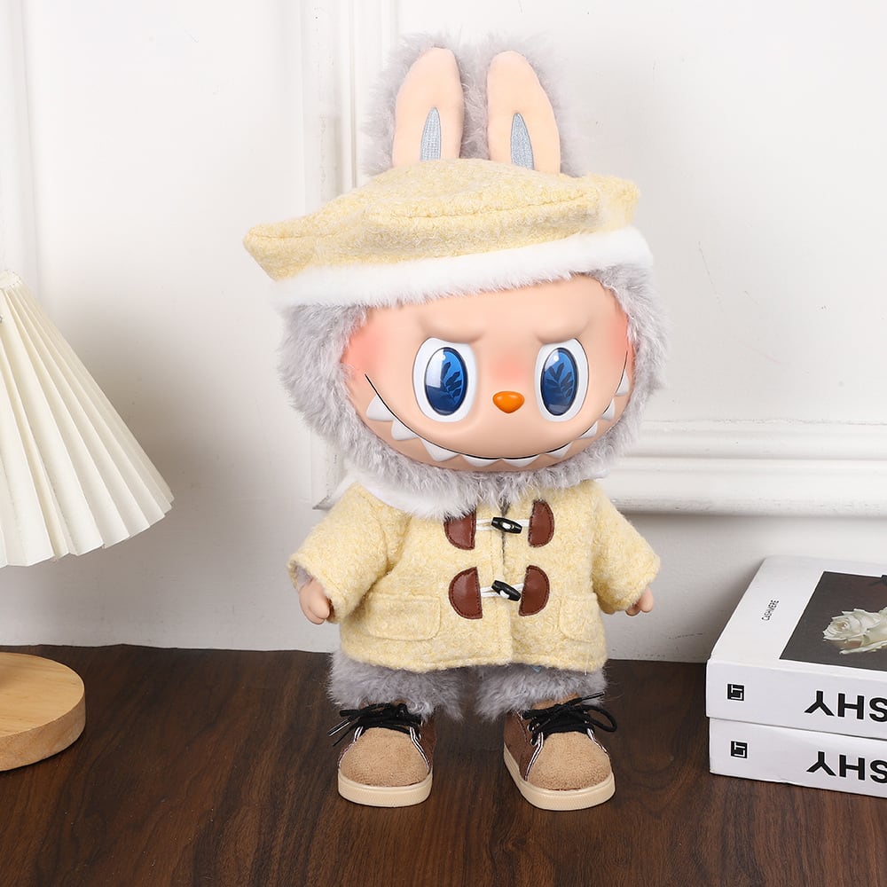 38cm Labubu/MOKOKO用 秋冬 カジュアル ジャケット+帽子 ラブブ